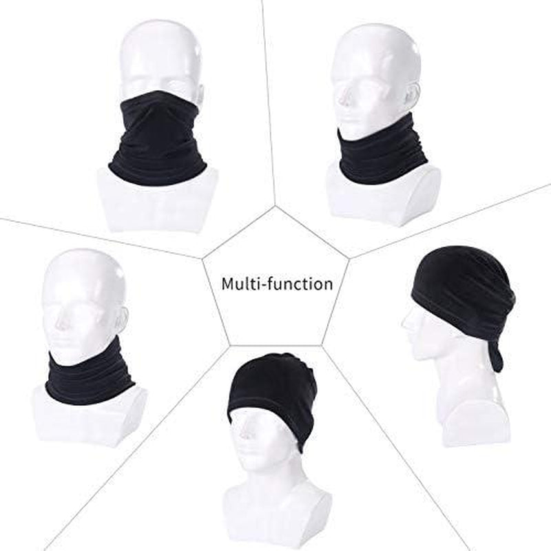 Polar Fleece Neck Warmer - Windproof Winter Neck Gaiter Cold Weather Face Mask for Men & Women - 1 Pack