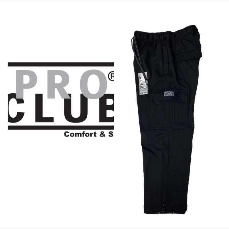 PROCLUB Men'S Heavyweight Fleece Cargo Pants/Pro Club Cargo Pants